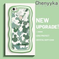 เคส Chenyyyka สำหรับ Xiaomi Redmi โน๊ตเคส Y1 5A ชั้นหนึ่งเคสดีไซน์ใหม่มิกกี้ครีมขอบลอนนุ่มเคสมือถือกันกระแทกแบบใสโปร่งใสลายกล้องถ่ายรูปเรียบง่ายอ่อนโยนฝาครอบป้องกัน