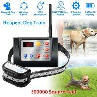 Dog Fence Wireless &amp; Training Collar Outdoor 2-In-1, Electric Wireless Fence W/Remote, Adjustable Range, Waterproof, Reflective