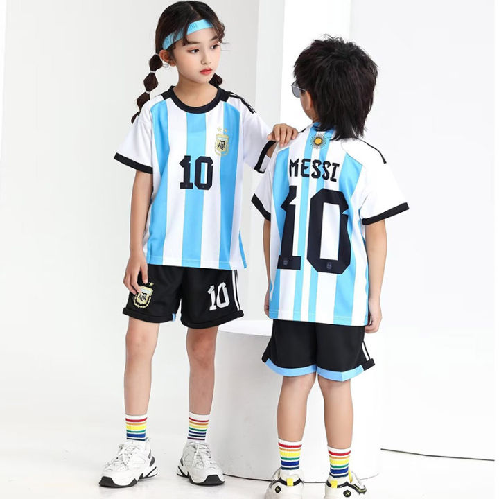 th-argentina-home-no-10-messi-เสื้อฟุตบอลทีมชาติเสื้อเด็กพิมพ์ดิจิตอล