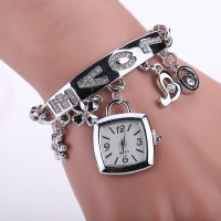 (HOT)Fashion Stainless Steel celet Watch นาฬิกาสร้อยข้อมือสแตนเลสแฟชั่น