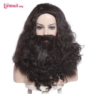 L-email wig Albus Dumbledore Cosplay Wigs Lucius Malfoy Rubeus Hagrid Bellatrix Lestrange Moive Halloween Wig Synthetic Hair