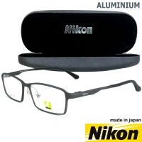 Nikon แว่นตารุ่น 6287 กรอบเต็ม Rectangle ทรงสี่เหลี่ยมผืนผ้า ขาสปริง วัสดุ อลูมิเนียม (สำหรับตัดเลนส์) กรอบแว่นตา สวมใส่สบาย น้ำหนักเบา ไม่ตกเทรนด์ มีความแข็งแรงทนทาน  Full frame Eyeglass Spring legs Aluminium material Eyewear Top Glasses