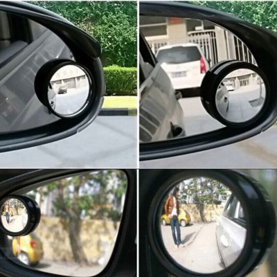 【cw】Auto Car-styling Fit Car Small Round Mirror Blind Spots Rearview Reverse Auxiliary Wide-angle ！