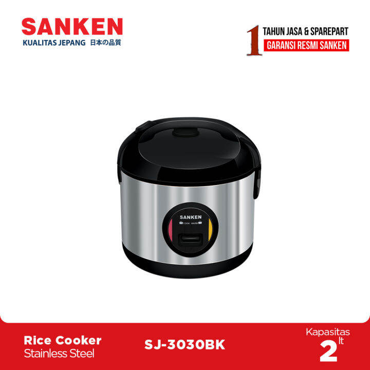 SANKEN Rice Cooker Stainles 2 Liter SJ3030BK Lazada Indonesia