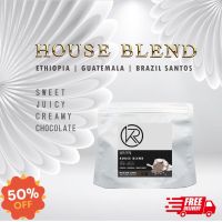 AA Kaori Coffee เมล็ดกาแฟคั่ว House blend ( Ethiopia Guatemala Brazil ) คั่วใหม่ทุกวัน coffee bean เมล็ดกาแฟคั่ว บด ส่งฟรี