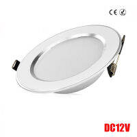 DC12V Ultra บางแบบบูรณาการไฟดาวน์ไลท์ LED ต่ำ6W 9W 12W 15W 24W ติดตั้งไฟดาวน์ไลท์ LED สำหรับเรือ Caravan