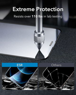 ESR Armorite Glass for 13 12 Pro Max Screen Protector for SE3 SE 8 7 2PCS Full Cover Tempered Protective Film