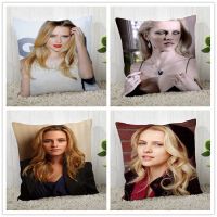 （ALL IN STOCK XZX）Customized Teresa Palmer pillowcase polyester decorative zipper pillowcase square pillowcase   (Double sided printing with free customization of patterns)