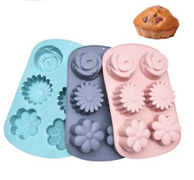 Silicone Cake Molds DIY Flower Silicone Molds Cake High Temperature Resistance Mold Fondant Molds  Cake Decoration Accessories