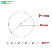 94x8x1 Dial Clockwise Round Piece 360 Degree Stainless Steel Measuring Instrument