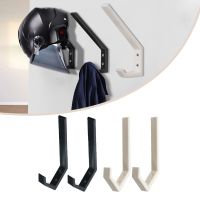 2x Motorcycle Helmet Holder Helmet Rack Wall Mount Helmet Display Stand Holder Multipurpose Home Luggage Coat Hook Jacket Hanger Picture Hangers Hooks