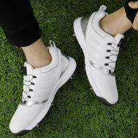 New Waterproof Golf Shoes Outdoor Professional Quick Lacing Golf Sneakers Size 38-45 White Black Athletic Sneakers