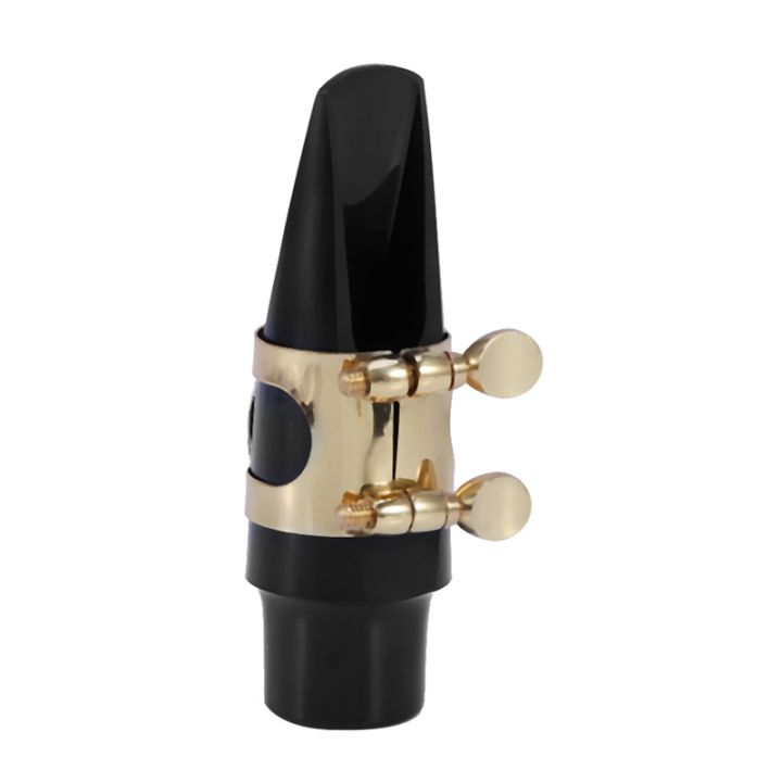 alto-sax-saxophone-mouthpiece-plastic-with-cap-metal-buckle-reed-mouthpiece-patches-pads-cushions