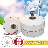 เครื่องกำเนิดไฟฟ้าลมมอเตอร์แม่เหล็กถาวร800W 12V 24V 48V,กังหันลมควบคุมใบพัด3เฟสไฟฟ้า PMSG