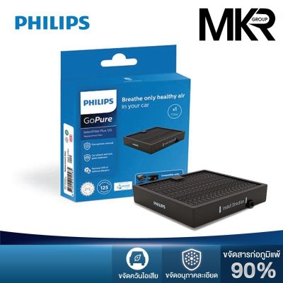 PHILIPS GoPure SelectFilter Plus 120 แผ่นกรองสำรองสำหรับเครื่องฟอกอากาศในรถ กรอง PM2.5 ได้