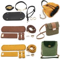 【HOT】○﹍ 1 Set Handbag Leather Bottoms With Hardware Accessories HandBag Shloulder Straps