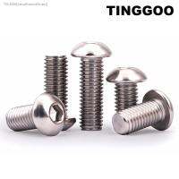 №❄₪ 1/10pcs 316 A4-70 Stainless Steel M3 M4 M5 M6 M8 M10 Hex Hexagon Socket Button Round Head Screw Bolt ISO7380