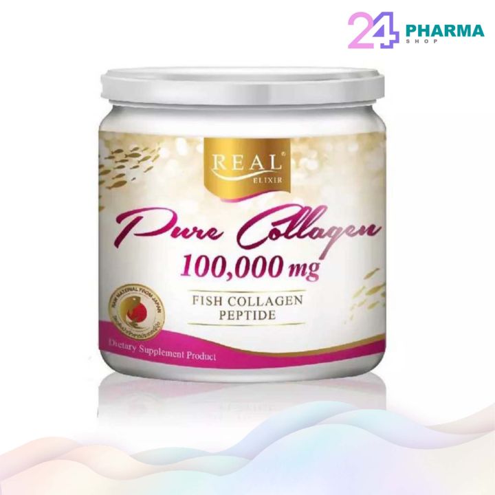ของแท้-100-เพียว-คอลลาเจน-real-elixir-pure-colloagen-200-000-mg-เรียล-อิลิเซอร์-เพียว-คอลลาเจน