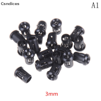 [Csndices] 20pcs 3/5/8/10mm โคมไฟพลาสติก LED DIODE Holder Black CLIP BEZEL MOUNT