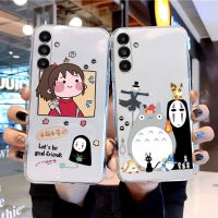 Anime Case For Samsung Galaxy A24 A34 A54 5G Phone Cover Studio Ghibli Totoro Cartoon Bumper For Samsung A24 34 54 Capa Clear Phone Cases