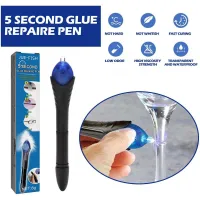 1/2PCS 5 Second Quick Fix Liquid กาวปากกา Uv Light Repair เครื่องมือ ด้วยกาว Super Powered Liquid Plastic Welding Compound-Huidkeir