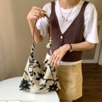 2822 Artistic Casual Handbag Commuter Tote Crossbody Bag Japanese Womens Storage Shoulder Bag