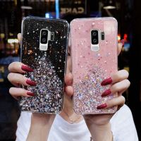 หรูหราระดับไฮเอนด์สำหรับ SamsungS9บวกฝาหลังกากเพชรส่องแสงเป็นประกายวิบวับเคสโทรศัพท์สำหรับ Samsung Galaxy S9 + บวก G965F G965F /Ds เคสนิ่มซิลิโคนคลุมทั้งหมด