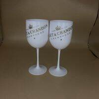 Plastic Cocktail Coupes Goblet PS Acrylic PC Glasses Champagne Flutes Party Glass Can Be Customized LOGO One Piece