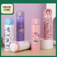 YNDVQO STORE 350 500มล. ขวดเก็บความร้อนสำหรับเด็ก เหล็กไร้สนิม พิมพ์ลายการ์ตูน ขวดน้ำยูนิคอร์น 2023 อุปกรณ์เสริมฤดูหนาว ถ้วยเก็บความร้อน ของขวัญวันคริสต์มาส