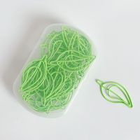 30Pcs/set Green Leaves Paper Clip Bookmark Book Note Decor Mini Binder Clip Cute Stationery School Office Binding Supplies