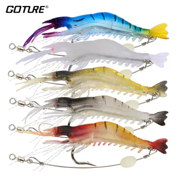 Cheap 5pcs/Lot Soft Frog Fishing Lures Double Hooks Artificial Minnow Crank  Soft Bait Fishing Tackle