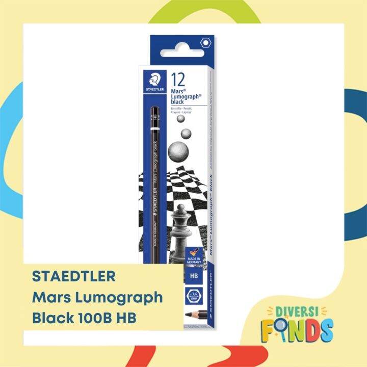 Staedtler Mars Lumograph Black Pencil - BLACK | Lazada PH