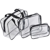 Cheap Transparent Bag Waterproof Clear PVC Cosmetic Bag Three Colours For Travelling