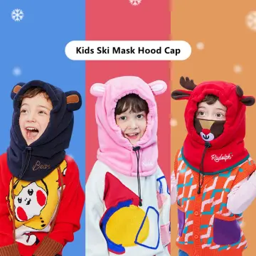 Children Cap Kid Winter Balaclava Hat Fleece Ski Face Mask Snood