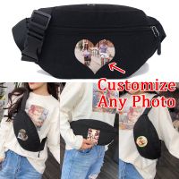 Tas Pinggang Pria Foto Kustom Tas Pinggang Pria Dompet Pria Dompet Kantong Ponsel Kasual Tas Sabuk Travel Kanvas Wanita Tas Pisang Olahraga Hip