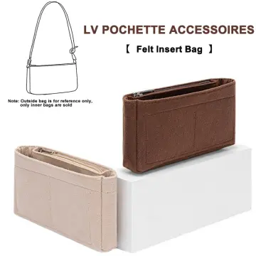 Purse Organizer for LV Mini Pochette Inserts Bag in Bag Shapers