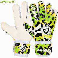 JANUS nd Kids Children Soccer Goalkeeper s With Finger Protection Thickened Latex Leopard Print Football Goalie s