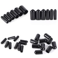 10PCS 3-8mm End Cap PVC Plastic Cable Wire Thread Waterproof Cover Vinyl End Cap PVC Rubber Steel Pole Tube Pipe Protecting Wires Leads Adapters