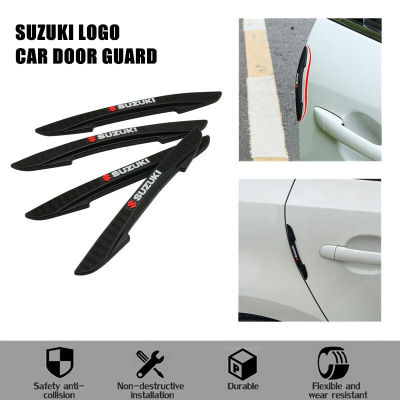 ป้องกันประตูรถป้องกันการชนสติ๊กเกอร์ติดรถยนต์สติ๊กเกอร์แปะกันชน4ชิ้นสำหรับ Suzuki Swift Liana3 Wagon Liana2 Sedan จิมนี่แกรนด์วีทาร่า