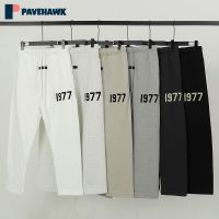 ESSENTIALS Pants Men Women Autumn Winter Clothing Sweatpants High Quality Trousers 1977 Number Printing Hip Hop Streetwear New