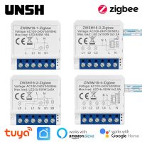 ۩❁✺ 1/2/3/4 Gang Tuya Smart ZigBee Light Switch 2-way Control Mini Smart Breaker Smart Life Control Support Alice Alexa Google Home