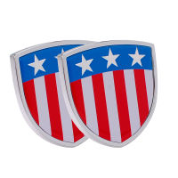 2X Shield Styling United States Of America National Emblem Decals American USA Flags Car Window Decor Stickers