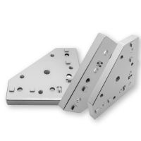 ﹍ 3030/4040 General lengthened end Face connecting Plate foot Shoe casters thickened Aluminum plate Support plate Corner bracket