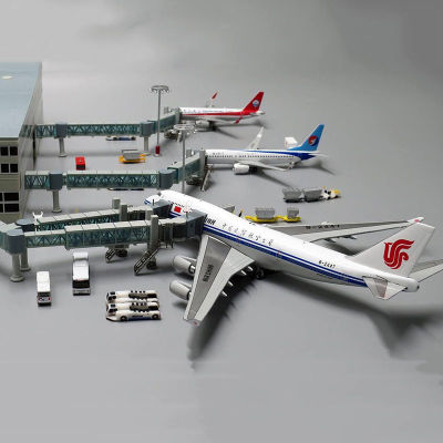 1:400 Lifelike Airbus A380 Model Airport Passenger Boarding Bridge Single/Dual Channel Wide Body Aircraft Plane Scene Displaytoy