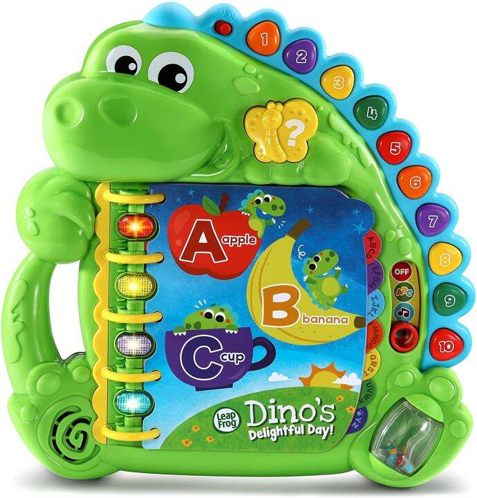 นำเข้า-หนังสือตัวอักษร-delightful-day-ของ-leapfrog-dino-สีเขียว-ราคา-1-350-บาท