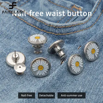 Bear Jeans Button, Adjustable Jean Button Pin, Detachable Decorative Waist  Buckles, No Sewing, Perfect Fit Tighten Waist Adjustment Button For Pants