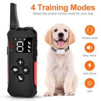 ZZOOI New Model 800m Remote Electronic Pet Dog Training Collars Antibark Electronic Shock Rechargeable Training Collars Puppy Supplies