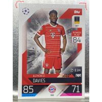 การ์ดนักฟุตบอล Alphonso Davies 2022/23 การ์ดสะสม FC Bayern Munchen การ์ดนักเตะ บาเยิร์น มิวนิค มิวนิก