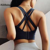 【CW】 Aiithuug Back Top Wide Thicker Under Bust Workout Bras Shockproof Gym