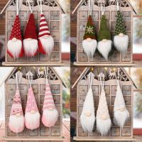 【hot】✒✸  3Pcs/lot Gnome Elf Pendant Decorations for Xmas Ornament Navidad Natal New Year 2022